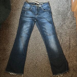 Women's Dark Blue Bootcut Jeans